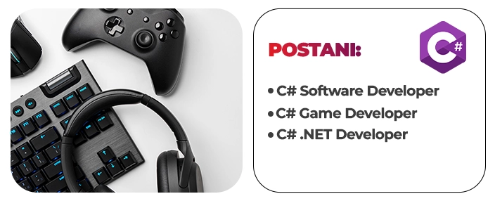 Pozicije za C# programere: software developer, game developer i .NET developer