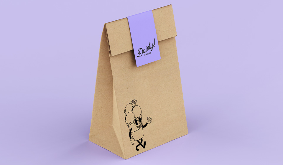 Dainty Homemade, znak i logotip, rad polaznika Isidora-Sara Stojanović