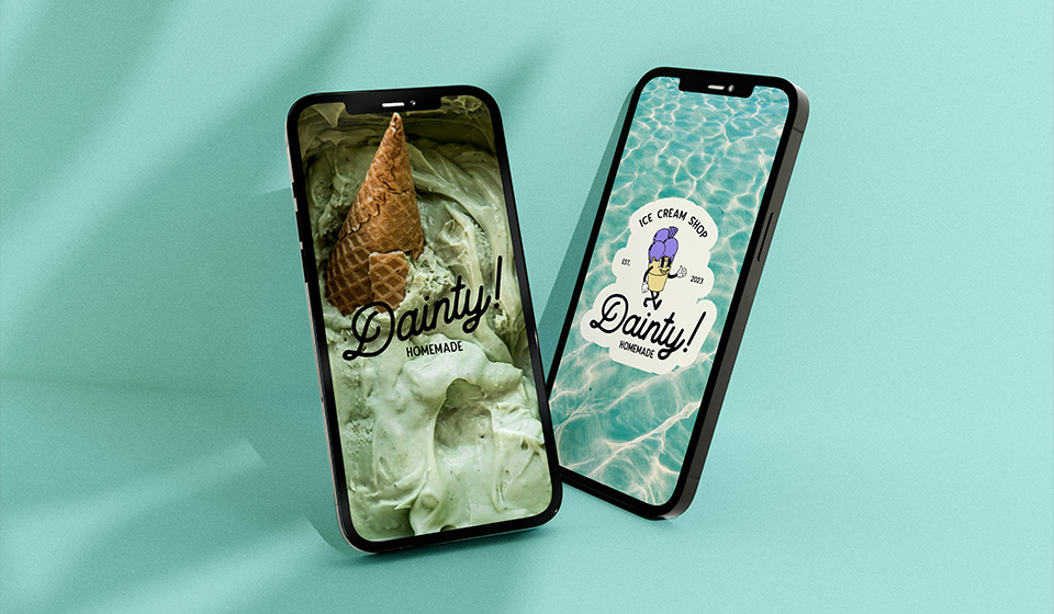 Dainty Homemade, znak i logotip, rad polaznika Isidora-Sara Stojanović