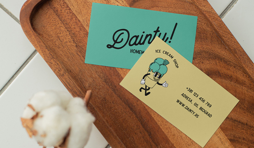 Dainty Homemade, znak i logotip, rad polaznika Isidora-Sara Stojanović