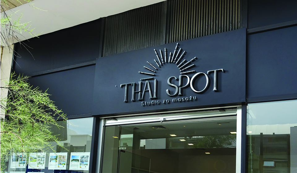 Thai Spot, logotip restorana, rad polaznika Teodora Marinković