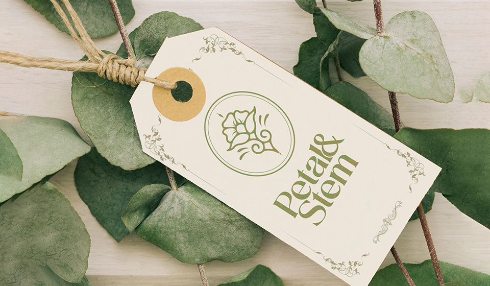 Petal&Stem, znak i logotip, rad polaznika Tamara Miković