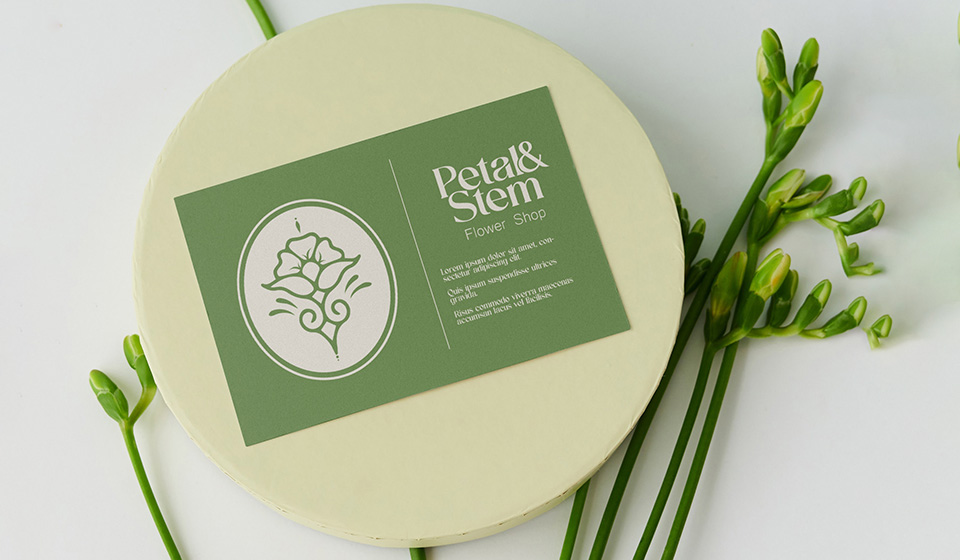 Petal&Stem, znak i logotip, rad polaznika Tamara Miković